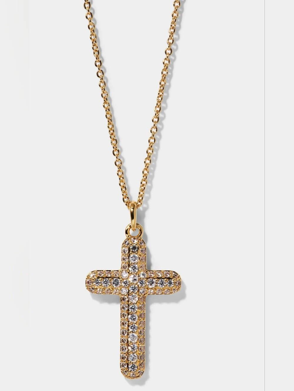 Nadri CRUSHED CROSS PENDANT NECKLA